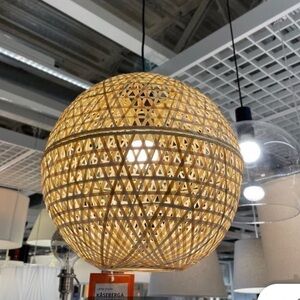 IKEA Bamboo Lattice Lamp